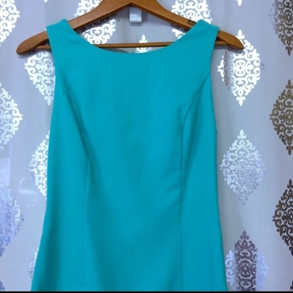 Forever 21 Teal Cut-Out Back Sheath Dress - Picture 3 of 7